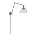 Bell Swing Arm shown in the Brushed Satin Nickel finish with a Seedy shade