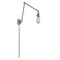 Bare Bulb Swing Arm shown in the Brushed Satin Nickel finish