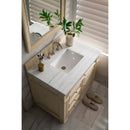 James Martin Bristol 36" Single Vanity Vintage Vanilla with 3 cm Arctic Fall Solid Surface Top 157-V36-VV-3AF