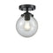 Beacon Semi-Flush Mount shown in the Oil Rubbed Bronze finish with a Seedy shade