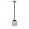 Chatham Mini Pendant shown in the Black Antique Brass finish with a Mercury shade