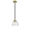 Fulton Mini Pendant shown in the Black Antique Brass finish with a Clear shade