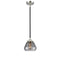 Fulton Mini Pendant shown in the Black Polished Nickel finish with a Plated Smoke shade