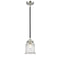 Canton Mini Pendant shown in the Black Polished Nickel finish with a Seedy shade