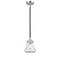 Bellmont Mini Pendant shown in the Black Polished Nickel finish with a Clear shade