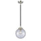 Beacon Mini Pendant shown in the Black Polished Nickel finish with a Seedy shade