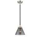 Cone Mini Pendant shown in the Black Polished Nickel finish with a Plated Smoke shade