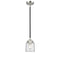 Bell Mini Pendant shown in the Black Polished Nickel finish with a Clear shade