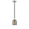 Bell Mini Pendant shown in the Black Polished Nickel finish with a Plated Smoke shade