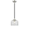 Bell Mini Pendant shown in the Black Polished Nickel finish with a Clear shade