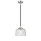 Bell Mini Pendant shown in the Black Polished Nickel finish with a Seedy shade