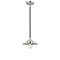 Railroad Mini Pendant shown in the Black Polished Nickel finish with a Polished Nickel shade