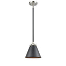 Appalachian Mini Pendant shown in the Black Polished Nickel finish with a Matte Black shade