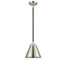 Appalachian Mini Pendant shown in the Black Polished Nickel finish with a Polished Nickel shade