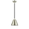 Appalachian Mini Pendant shown in the Black Polished Nickel finish with a Polished Nickel shade