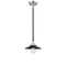 Railroad Mini Pendant shown in the Black Polished Nickel finish with a Matte Black shade