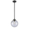 Beacon Mini Pendant shown in the Oil Rubbed Bronze finish with a Clear shade