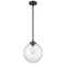 Beacon Mini Pendant shown in the Oil Rubbed Bronze finish with a Seedy shade