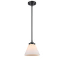 Cone Mini Pendant shown in the Oil Rubbed Bronze finish with a Matte White shade