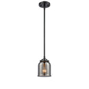 Bell Mini Pendant shown in the Oil Rubbed Bronze finish with a Plated Smoke shade