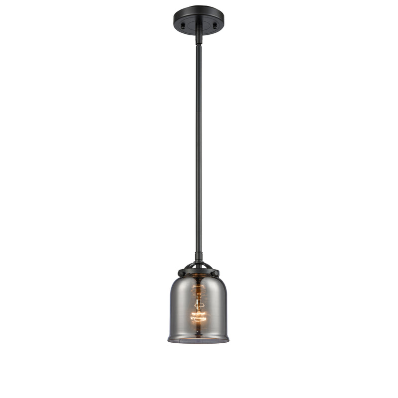 Bell Mini Pendant shown in the Oil Rubbed Bronze finish with a Plated Smoke shade