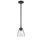 Cone Mini Pendant shown in the Oil Rubbed Bronze finish with a Clear shade