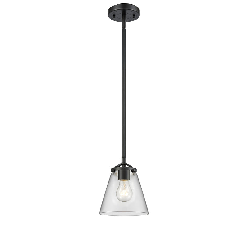 Cone Mini Pendant shown in the Oil Rubbed Bronze finish with a Clear shade