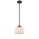 Bell Mini Pendant shown in the Oil Rubbed Bronze finish with a Matte White shade