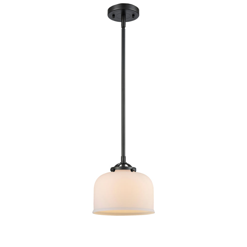 Bell Mini Pendant shown in the Oil Rubbed Bronze finish with a Matte White shade