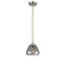 Fulton Mini Pendant shown in the Brushed Satin Nickel finish with a Plated Smoke shade