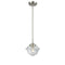 Oxford Mini Pendant shown in the Brushed Satin Nickel finish with a Clear shade