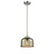 Bell Mini Pendant shown in the Brushed Satin Nickel finish with a Silver Plated Mercury shade