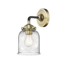 Bell Sconce shown in the Black Antique Brass finish with a Seedy shade