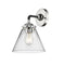 Cone Sconce shown in the Black Polished Nickel finish with a Clear shade