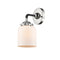 Bell Sconce shown in the Black Polished Nickel finish with a Matte White shade