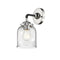 Bell Sconce shown in the Black Polished Nickel finish with a Seedy shade