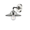 Railroad Sconce shown in the Black Polished Nickel finish with a Polished Nickel shade