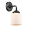 Bell Sconce shown in the Oil Rubbed Bronze finish with a Matte White shade