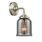 Bell Sconce shown in the Brushed Satin Nickel finish with a Plated Smoke shade