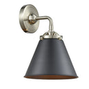 Appalachian Sconce shown in the Brushed Satin Nickel finish with a Matte Black shade