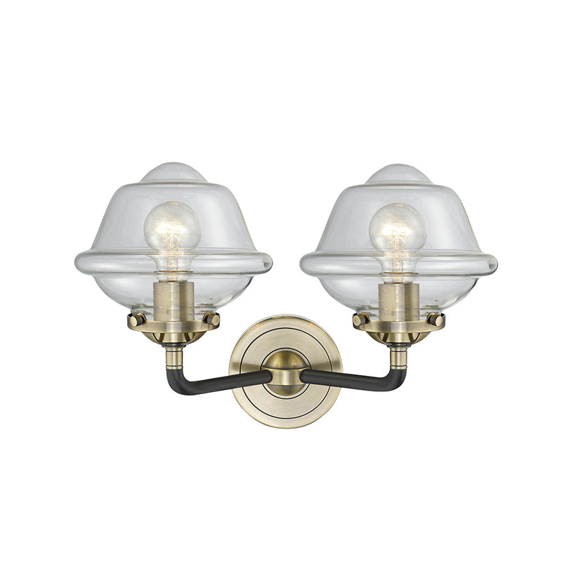 Innovations Lighting Small Oxford 2 Light Bath Vanity Light Part Of The Nouveau Collection 284-2W-BAB-G532-LED