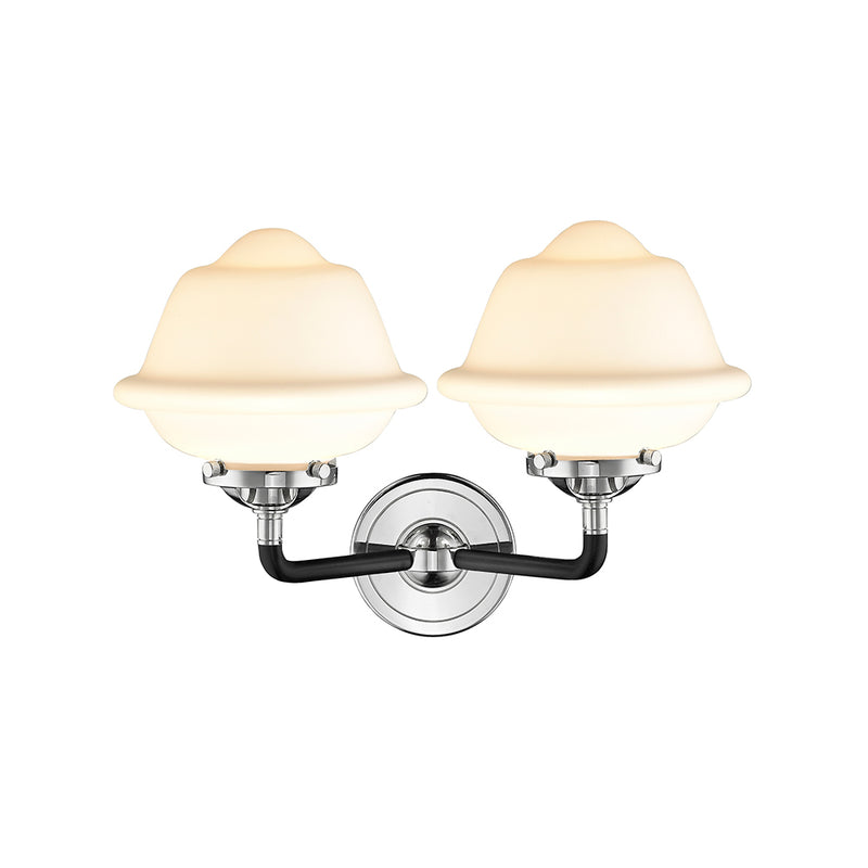 Innovations Lighting Small Oxford 2 Light Bath Vanity Light Part Of The Nouveau Collection 284-2W-BPN-G531-LED