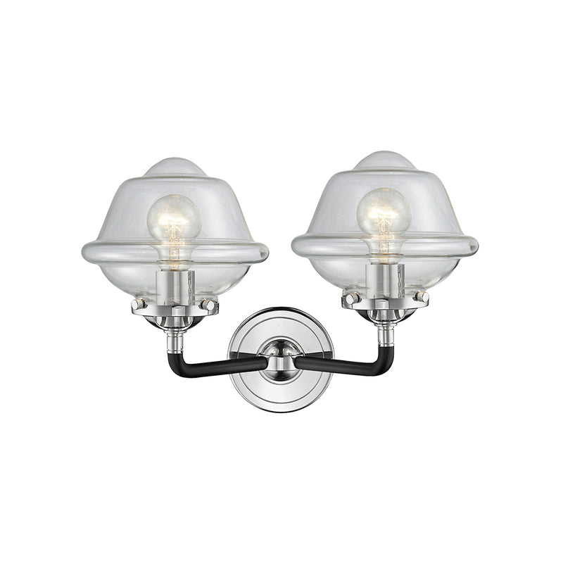 Innovations Lighting Small Oxford 2 Light Bath Vanity Light Part Of The Nouveau Collection 284-2W-BPN-G532-LED