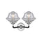 Innovations Lighting Small Oxford 2 Light Bath Vanity Light Part Of The Nouveau Collection 284-2W-BPN-G534-LED