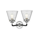 Innovations Lighting Small Cone 2 Light Bath Vanity Light Part Of The Nouveau Collection 284-2W-BPN-G64-LED