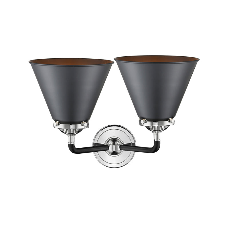 Innovations Lighting Appalachian 2 Light Bath Vanity Light Part Of The Nouveau Collection 284-2W-BPN-M13-BK-LED