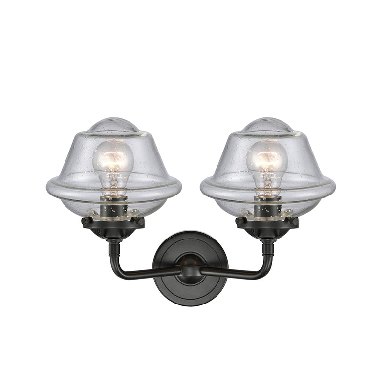 Innovations Lighting Small Oxford 2 Light Bath Vanity Light Part Of The Nouveau Collection 284-2W-OB-G534-LED