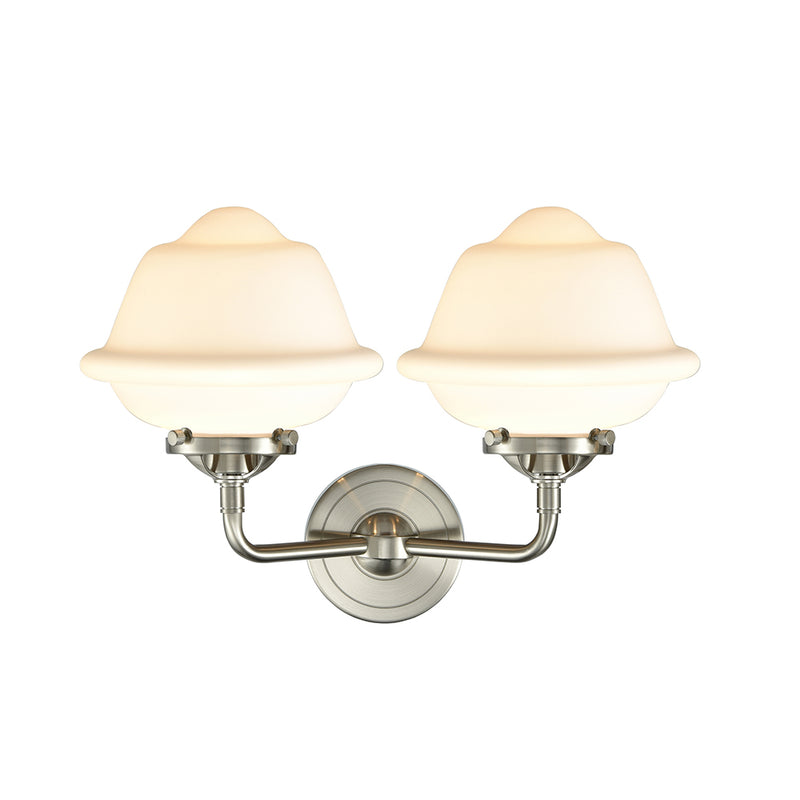 Innovations Lighting Small Oxford 2 Light Bath Vanity Light Part Of The Nouveau Collection 284-2W-SN-G531-LED