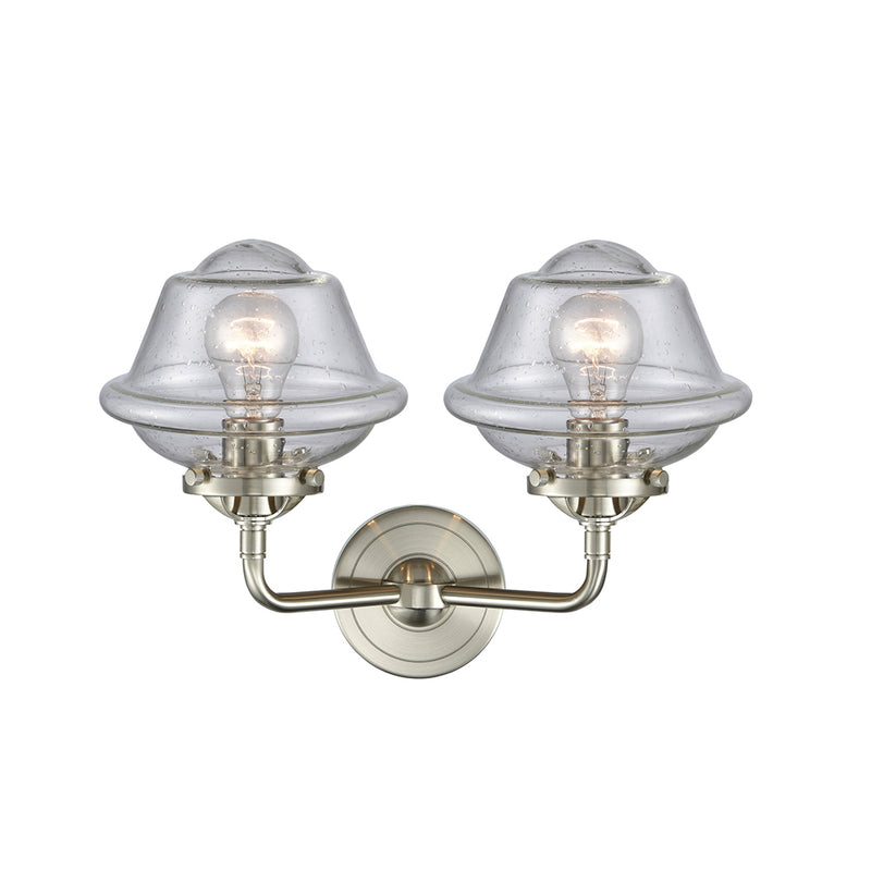 Innovations Lighting Small Oxford 2 Light Bath Vanity Light Part Of The Nouveau Collection 284-2W-SN-G534-LED