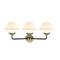 Innovations Lighting Small Oxford 3 Light Bath Vanity Light Part Of The Nouveau Collection 284-3W-BAB-G531-LED